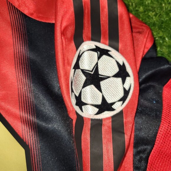 Kaka AC Milan 2004 2005 UEFA Long Sleeve Home Soccer Jersey Shirt BNWT XL - Picture 5 of 10